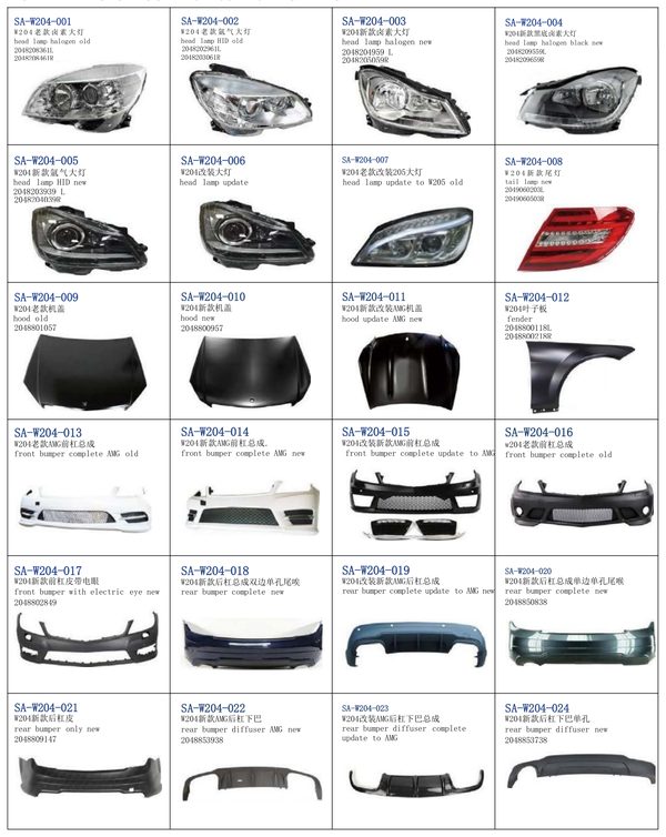 Mercedes-Benz C-Class W203 W204 headlight