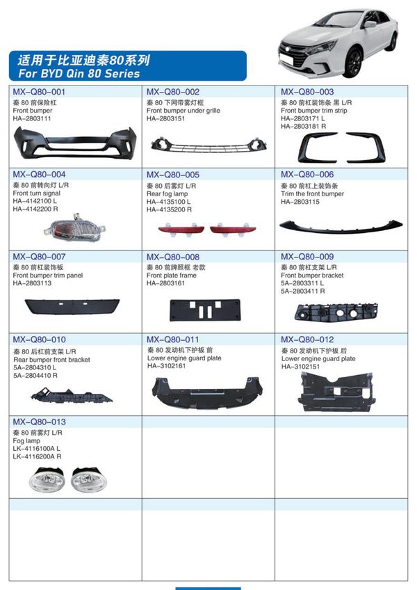 BYD Qin tail light assembly
